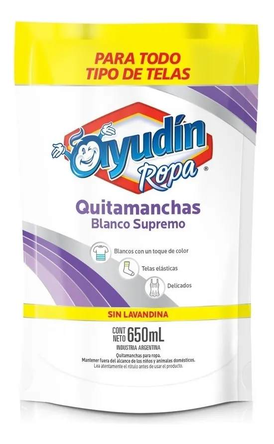 PARA ROPA BLANCA - SUPREMO BLANCO EN DOY PACK POR 400 ML
